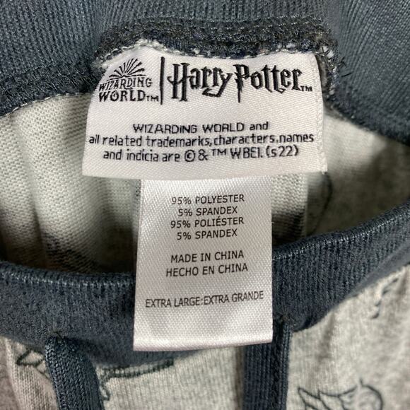 The Wizarding World Of Harry Potter Gray Icon Print Pajama Set Sz.XL - Picture 12 of 15